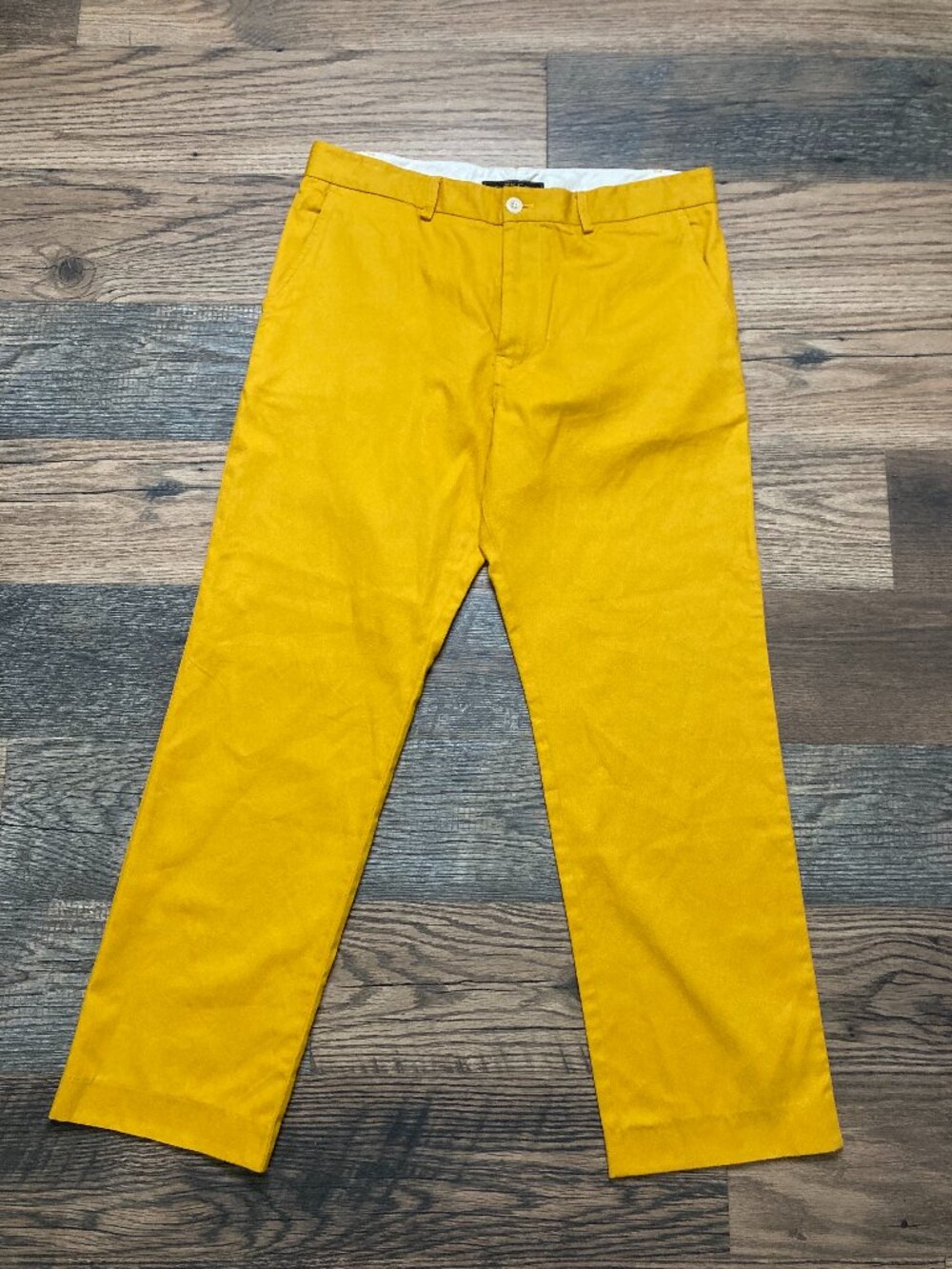 Freeman’s Sporting Club FSC Men’s  Yellow Chino Pants 34x28 Hand Tailored